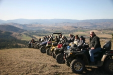 The club checking out the trails.
